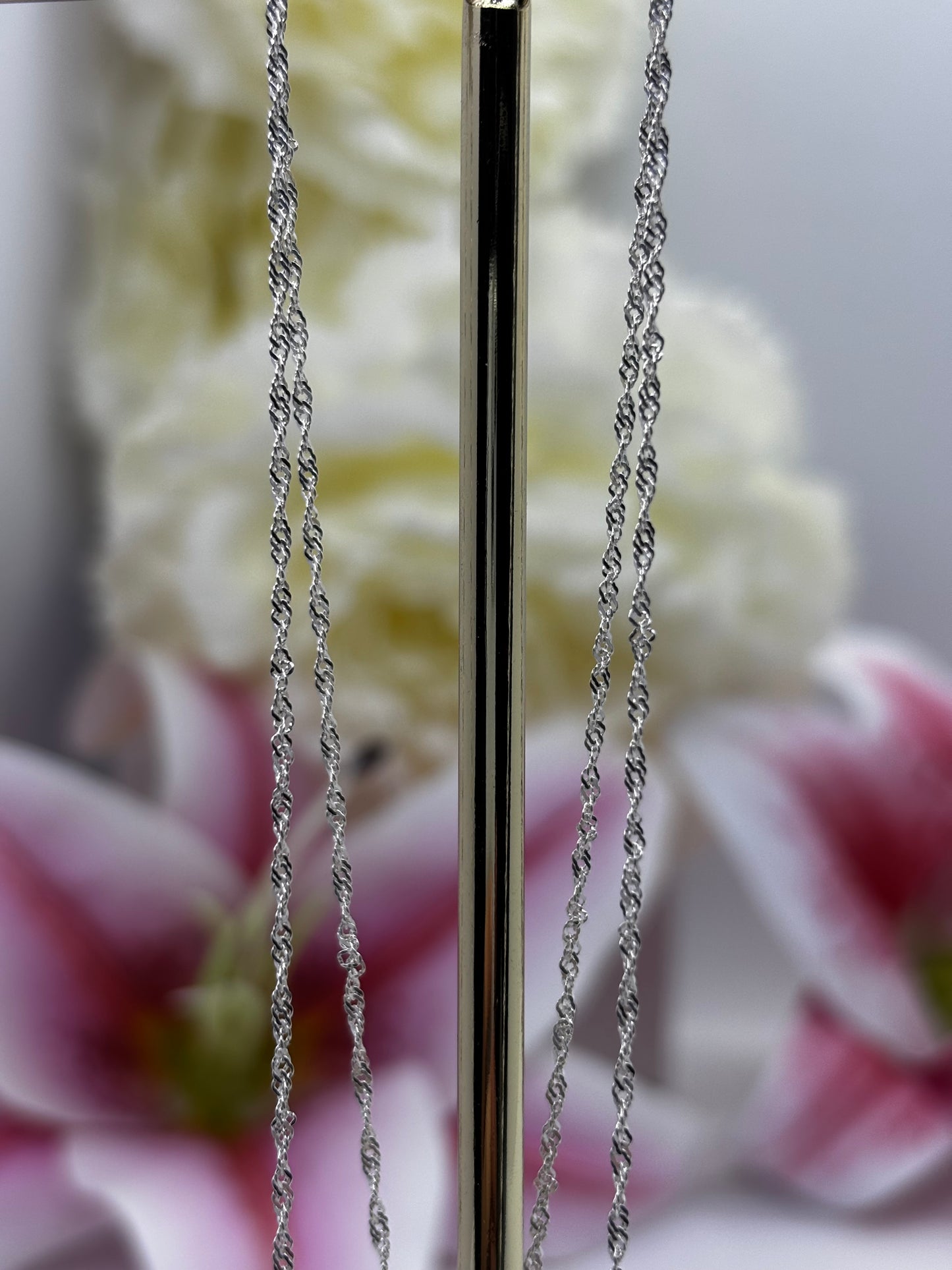 Conjunto de plata de corazones