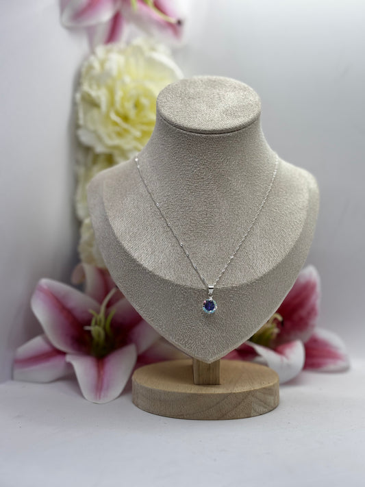 Collar punto de luz tornasol